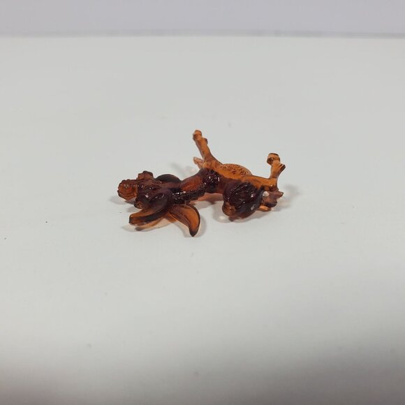 Donkey Miniature Plastic Charm Necklace Amber Color Gumball Cracker Jack - Picture 16 of 16